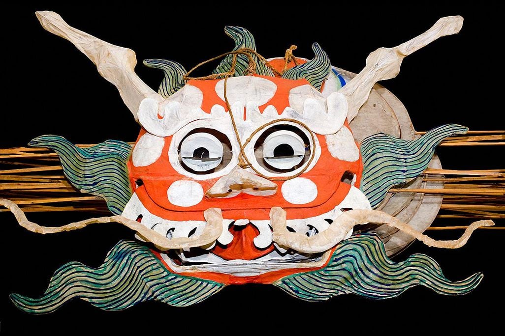 Dragons and fish are traditional subjects for Chinese kite makers.