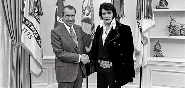 Richard Nixon and Elvis Presley