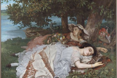 Gustave Courbet's Young Ladies on the Banks of the Seine is one of some 100,000 artworks now freely available online.