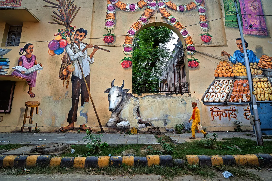 A mural in Delhi’s Lodhi Art District