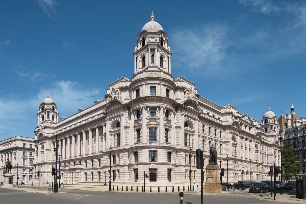 Exterior of Old War Office building in London