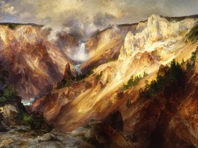 The Grand Canyon of the Yellowstone (1893-1901) by Thomas Moran
