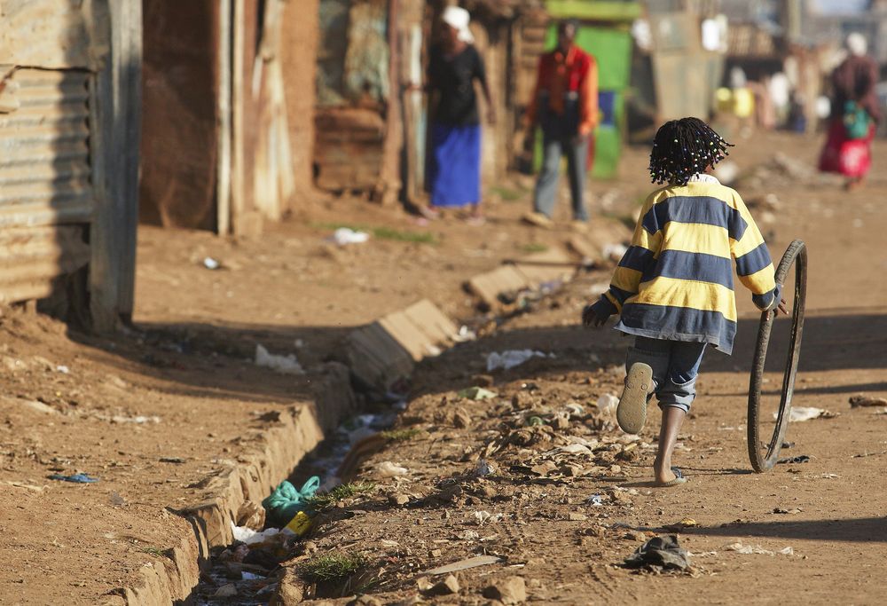 A slum in Nairobi