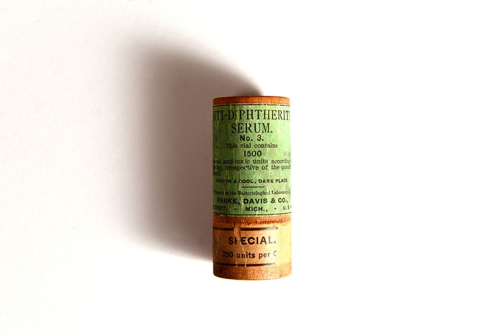 Bottle of Diphtheria Anti-Toxin in Case, 1900s