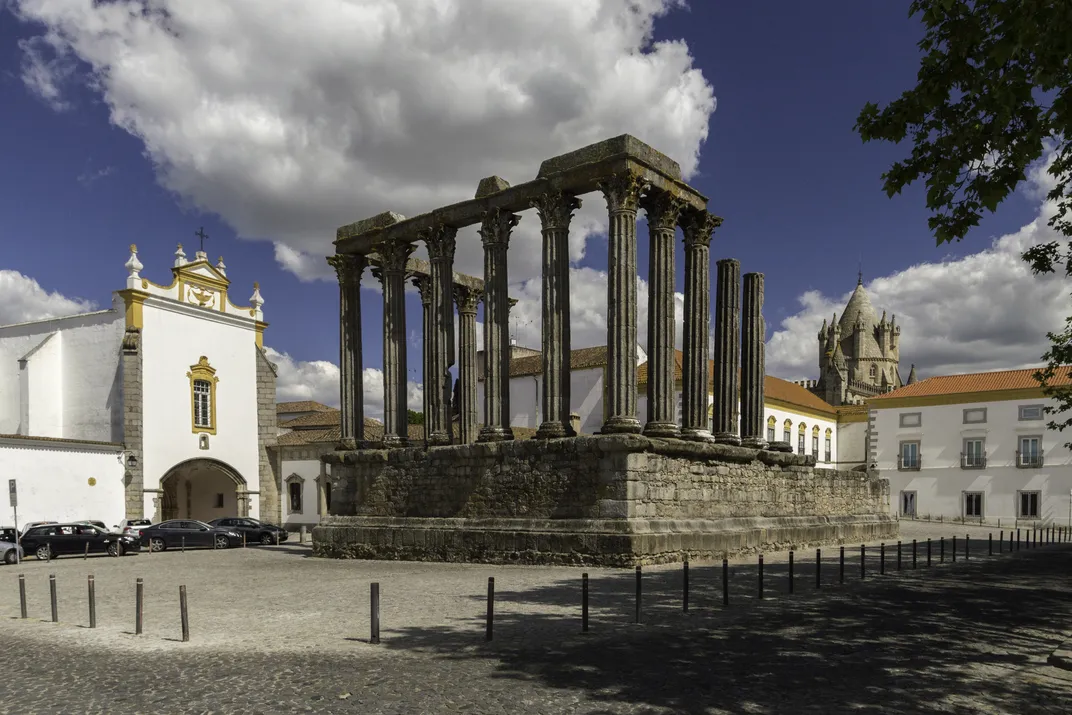 The Roman temple in Évora