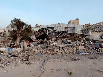 Arts Center in Gaza Destroyed in Israeli Hospital Siege image