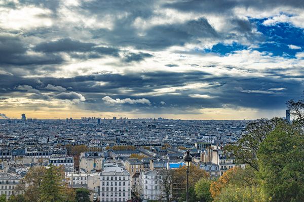 Paris france skyline from Montmartre mount thumbnail