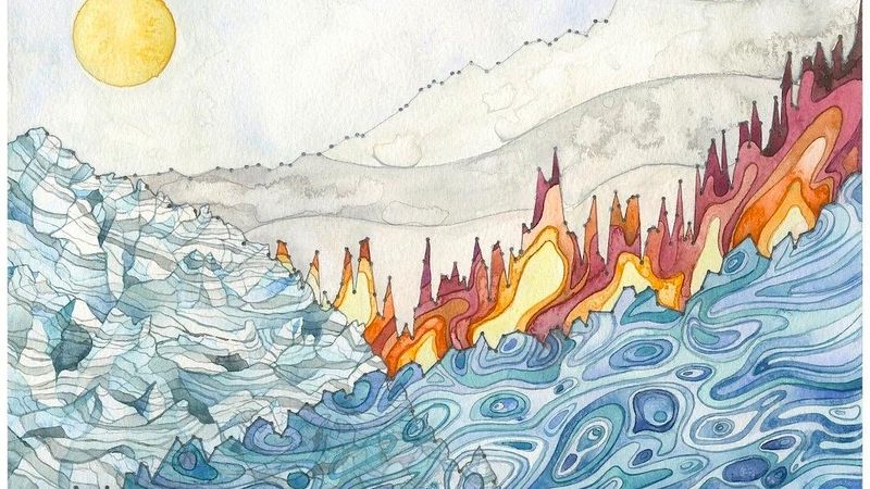 These Watercolor Paintings Actually Include Climate Change Data