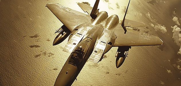 Over its 35-year career, the F-15C (here on a training mission over the Pacific Ocean) remains the air combat champ, with 104 victories and no losses.