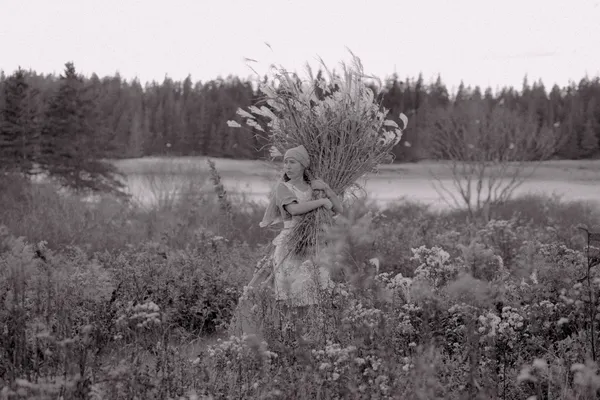 Peasant Girl on the Farm thumbnail