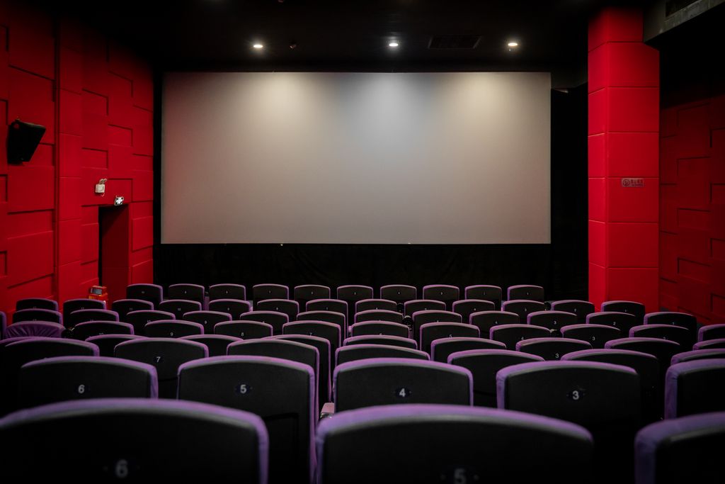 An empty movie theater