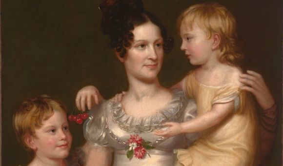 Sarah Weston Seaton with Her Children Augstine and Julia / Charles Bird King / c. 1815 / National Portrait Gallery, Smithsonian Institution / Bequest of Armida B. Colt