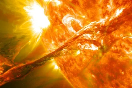 Every 11 years, as part of the solar cycle, the Sun’s magnetic field flips, coinciding with a maximum in activity such as solar flares.