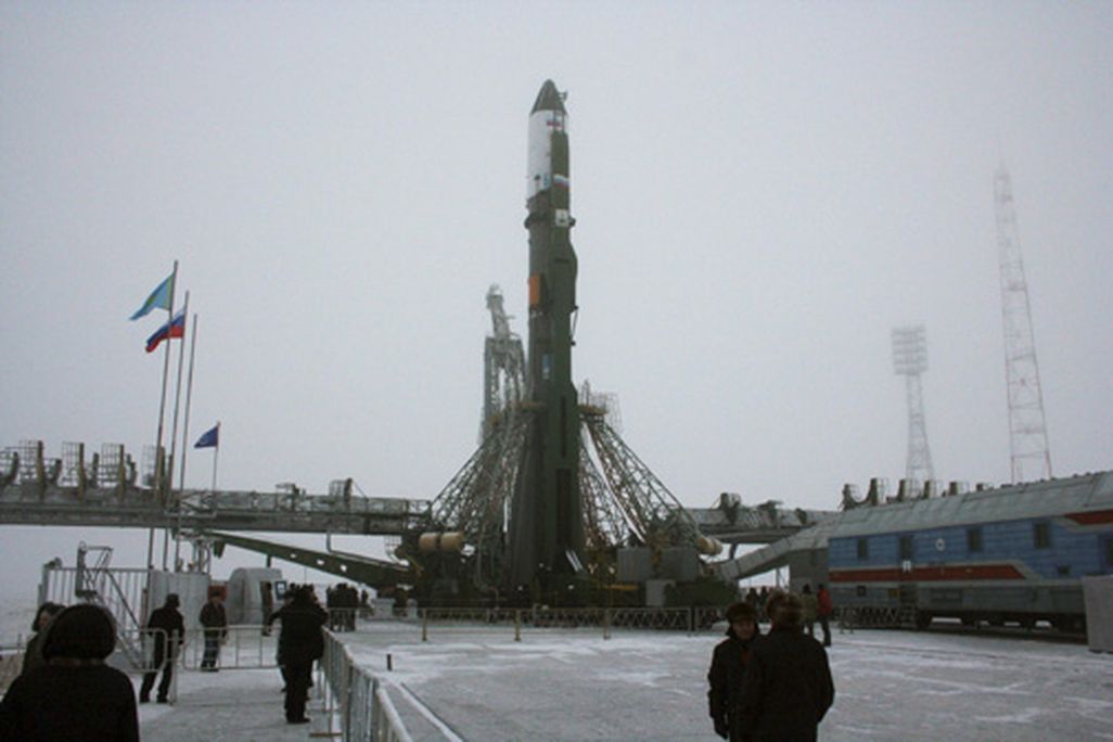 A space station supply ship departs from Kazakhstan.