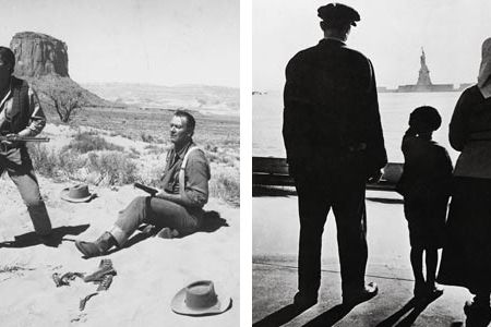 American myths: the Frontier and Ellis Island immigrants.