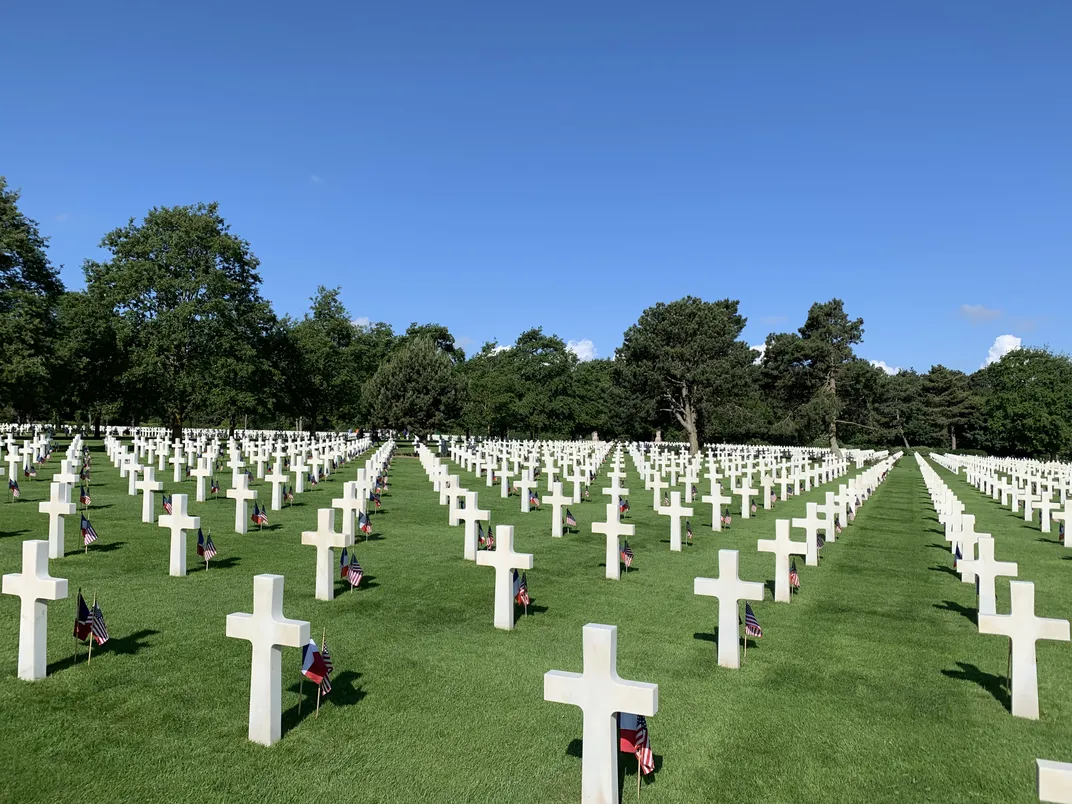 D-Day cemetery visit. Credit: Sharon Boyle