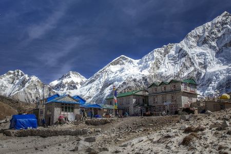 The village of Gorak Shep.