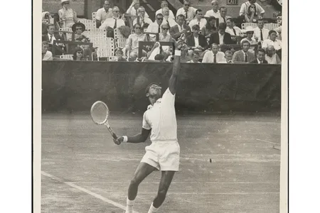 "What I like best about myself is my demeanor. I'm seldom ruffled," said Arthur Ashe following his five-set triumph in the men's final of the 1968 U.S. Open (above). 