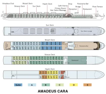 Amadeus Cara deck plan