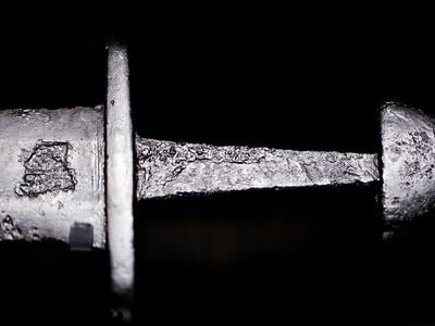 This double-edged iron sword was found in Denmark’s Tisso Lake.