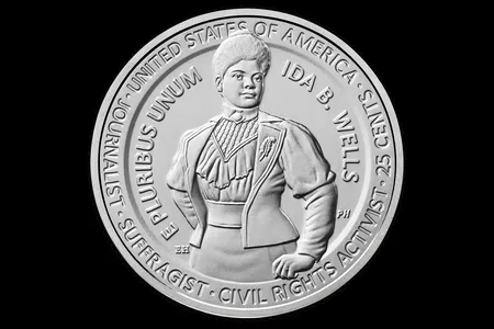 The new quarter design featuring Ida B. Wells, the suffragist, journalist and civil rights activist