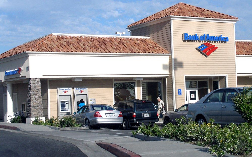 Typical Bank of America local office in Los Angeles