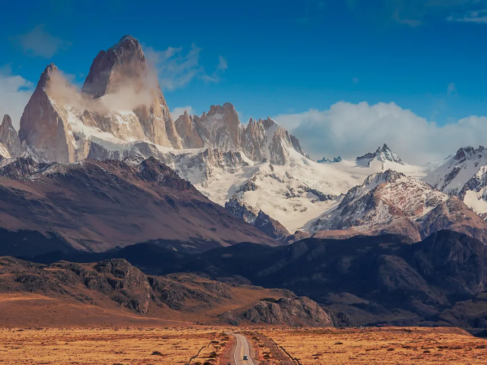 A road leading to a mountain