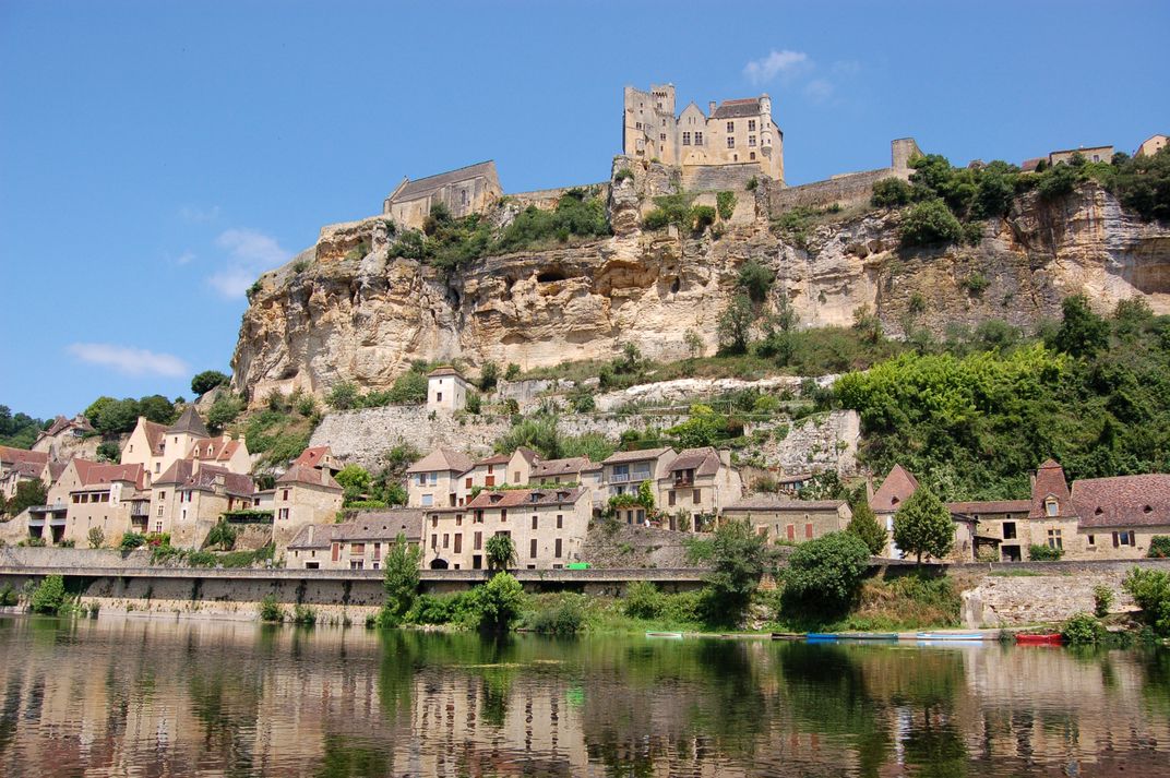 The castle of Beynac, placed high above the plains of the Dordogne region