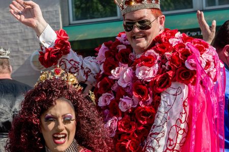 The King and Queen of Hearts wave from their parade float to crowds gathered for D.C. Capital Pride 2014. The next year, the Academy of Washington waved farewell after 54 years of service to the D.C. community.