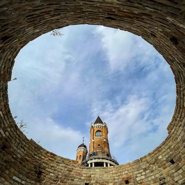 Gardoš Tower through the fortress ruins, Zemun, Serbia thumbnail