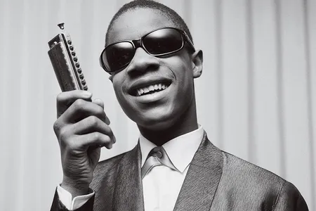 One of the most versatile harmonica players in pop history is Stevie Wonder, shown here in Paris in 1963 at age 13.