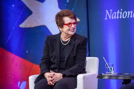 Billie Jean King is the fifth recipient of the Smithsonian “Great Americans” medal.