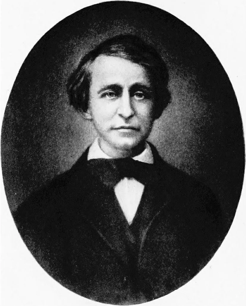 Henry David Thoreau as a young man