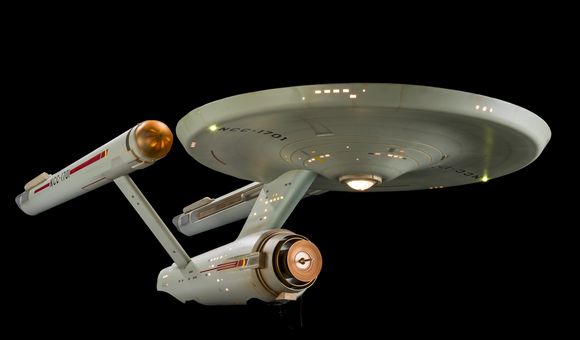 Star Trek Starship Enterprise studio model used in filming the original 1960s television series. Credit: Smithsonian’s National Air and Space Museum, NASM2016-02678