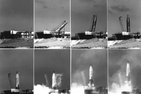 Score was a tiny communications satellite attached to a really big rocket.