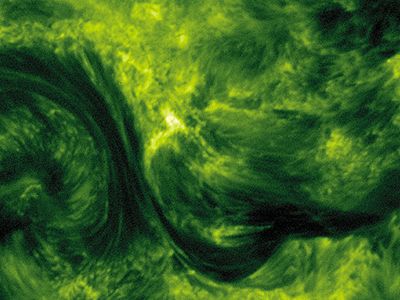 The Sun's magnetic field carries energy from its core to its atmosphere.