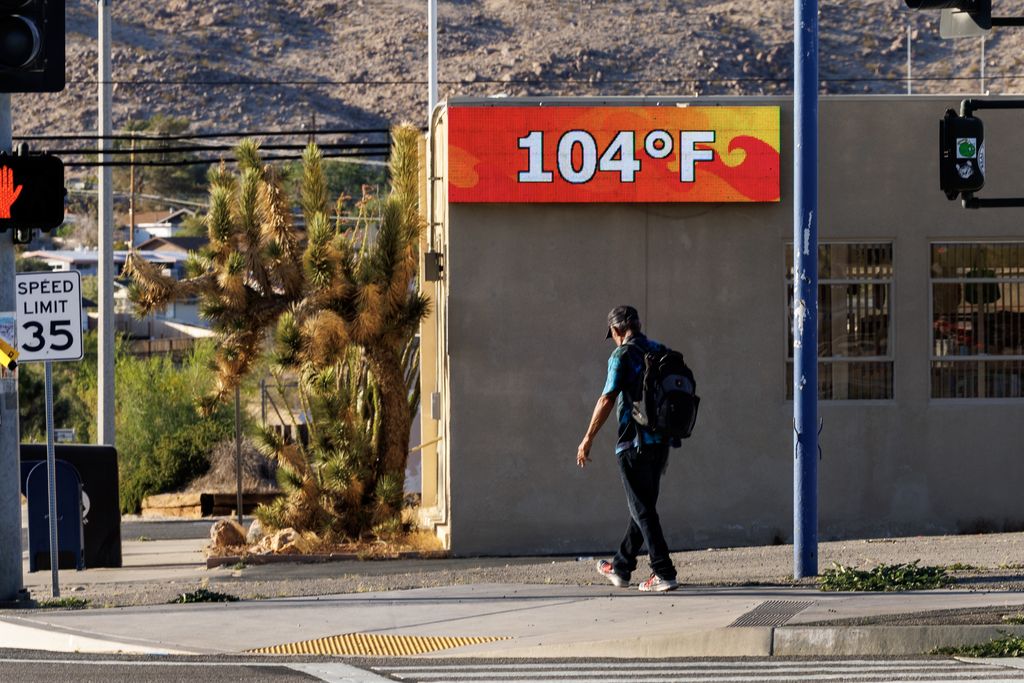Triple-digit temperatures in Joshua Tree, California on June 5, 2024.