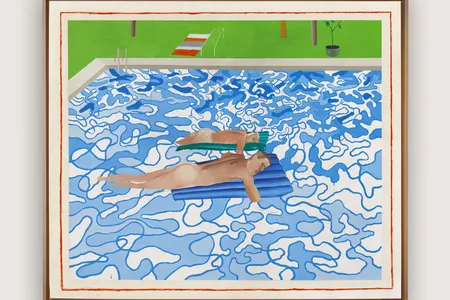 David Hockney painted&nbsp;California (1965) after traveling to Los Angeles for the first time.