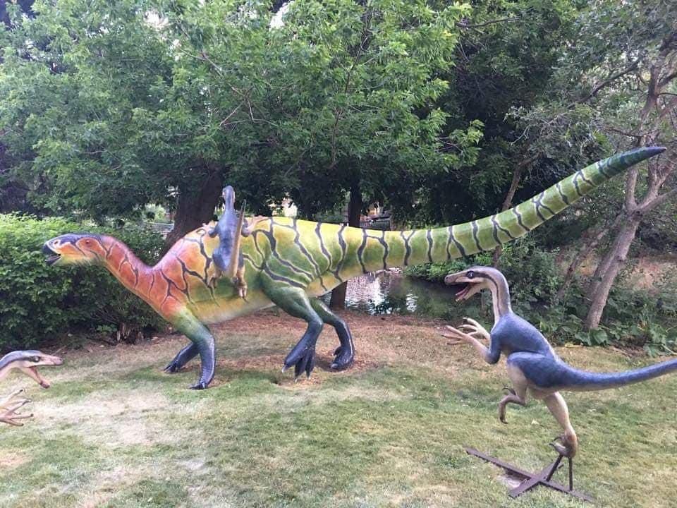 Statues at Ogden's George S. Eccles Dinosaur Park