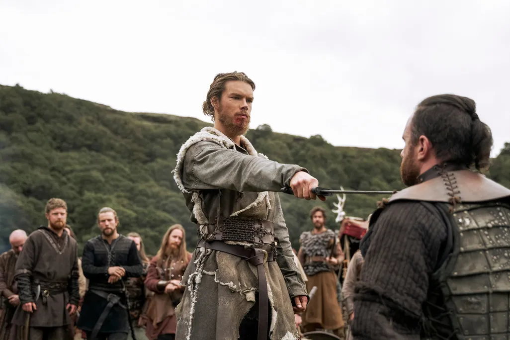 Leo Suter and Sam Corlett in "Vikings: Valhalla"