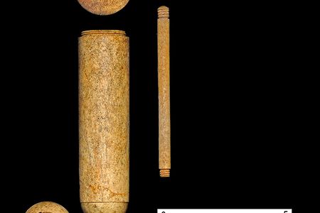 This is the late 18th - early 19th century internal (vaginal) irrigator made of bone discovered at City Hall Park, New York City. 
