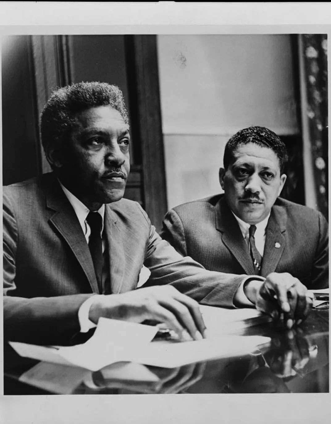 Rustin (left) and Eugene Reed in 1964