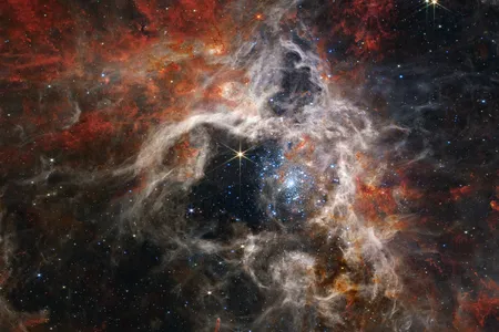 James Webb Space Telescope's mosaic image of the Tarantula Nebula