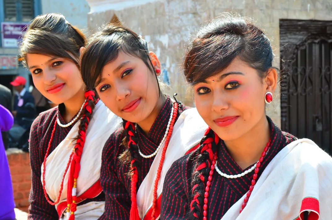 Newari Girls In Traditional Dress Smithsonian Photo Contest Smithsonian Magazine