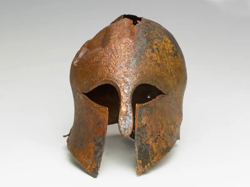 Corinthian helmet found in Haifa Bay, Israel