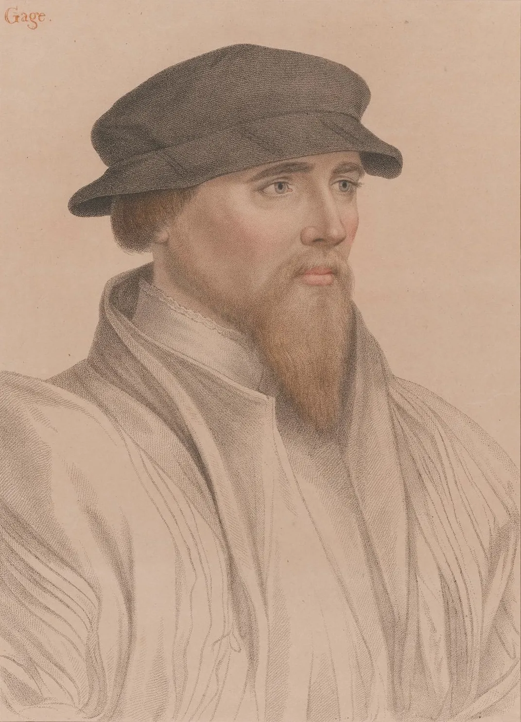 A Hans Holbein sketch of John Gage