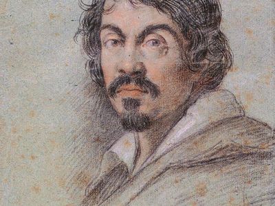 Chalk portrait of Caravaggio
Ottavio Leoni, circa 1621
