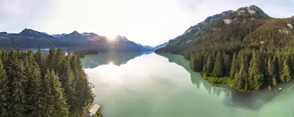 Chilcot Lake, Haines, Alaska 180 Aerial Panorama thumbnail