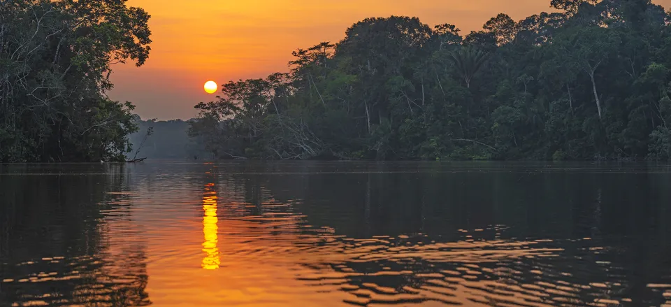  The Amazon at sunset 