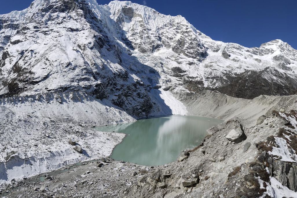 Glacial lake in Nepal